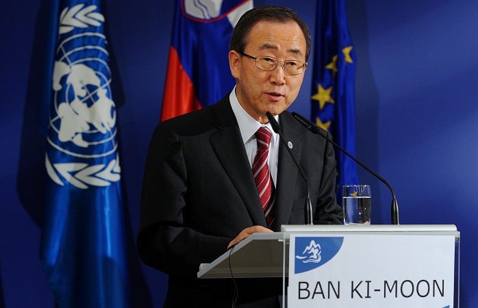 Ban Ki-moon urges US to shun 'powerful interests' and adopt universal healthcare